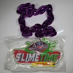 Nickelodeon Slime Time Necklace with Purple Chain